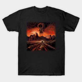 Devil's Personal Field Deep In The Bowels Of Hell Artwork T-Shirt